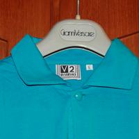 Polo Uomo Cotone Turchese VERSACE V2 Vintage