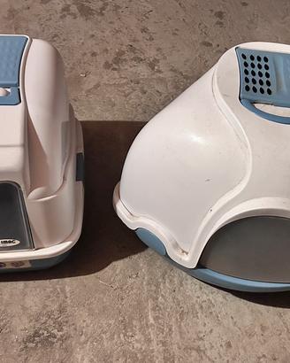 Lettiera chiusa per gatti con paletta e filtro