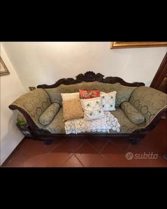 Divano antico legno massello