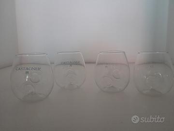 4 calici grappa "castagner"