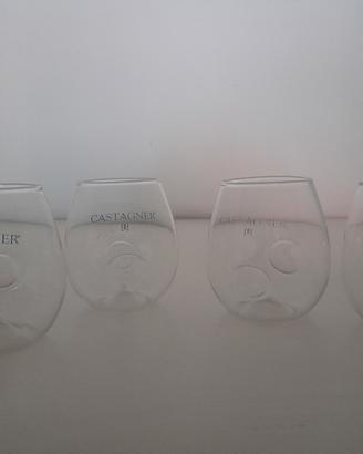 4 calici grappa "castagner"
