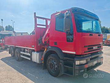 Iveco Eurotech 350 cursor cassone e Gru Fassi