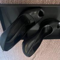 Scarpe pelle con zeppa tacco 12