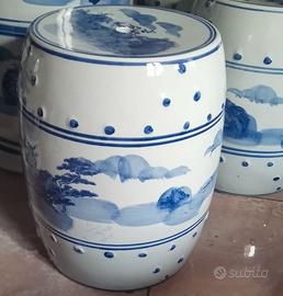 Tavolo e sedie di ceramica cinese