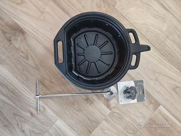 Bacinella  raccolta olio  + 2 chiavi filtro olio