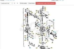 Molla valvola gas Yamaha TT 350 30X142860000