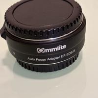 fotografia-adattatore commlite per obiettivi canon