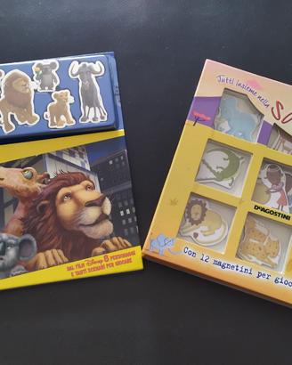 Libri con magnete Disney uno zoo un fuga e savana