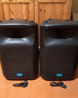 Coppia casse audio attive da dj karaoke live mpe