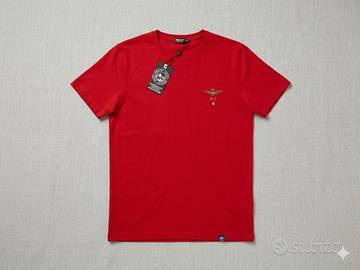 t-shirt rossa tg S uomo Morris