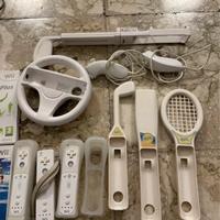 Nintendo wii con numerosi accessori e giochi