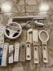 Nintendo wii con numerosi accessori e giochi