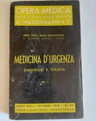 Medicina d'urgenza. Diagnosi e terapia vol.III.