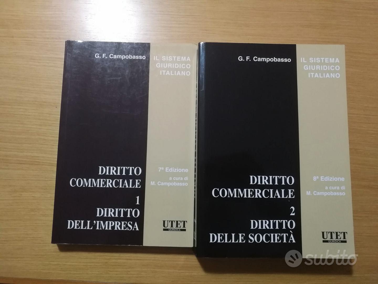 Libri di diritto commerciale vol. 1-2 Campobasso - Libri e Riviste In  vendita a Padova