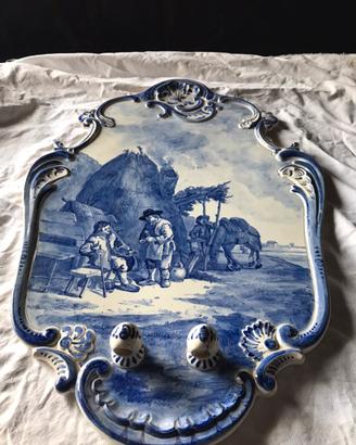 Portacandele da parete in ceramica