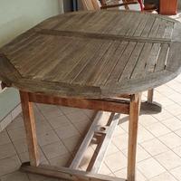 Tavolo da giardino in legno tropicale