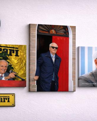 3 Stampe su tela di Enzo Ferrari misura 30x40 cm.