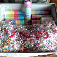 Coriandoli, Stelle Filanti Colorate e Candele