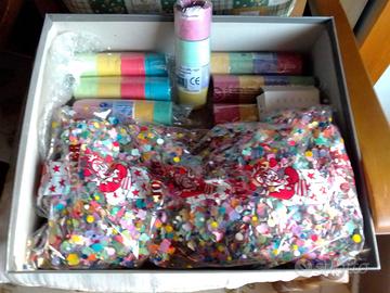 Coriandoli, Stelle Filanti Colorate e Candele