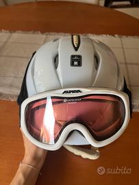 Casco Giro e maschera da sci Alpina