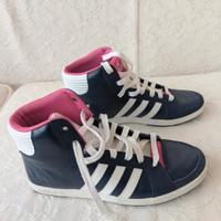 Adidas Originals Court Side Hi Blu Navy e Rosa 38