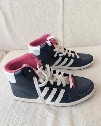 Adidas Originals Court Side Hi Blu Navy e Rosa 38