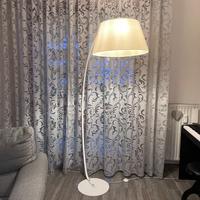 lampada da terra metallo bianco