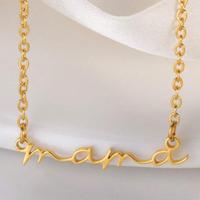 Collana “Mama” in Acciaio Inox placcata oro