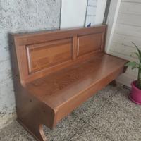 cassapanca in noce massiccio