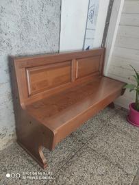 cassapanca in noce massiccio