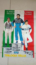 Poster 8 pag,  Anni 80 Alboreto Patrese De Angelis