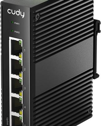 Cudy IG1005 switch 5 porte Gigabit industriale DIN