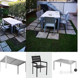 Tavolo da giardino con sedie
