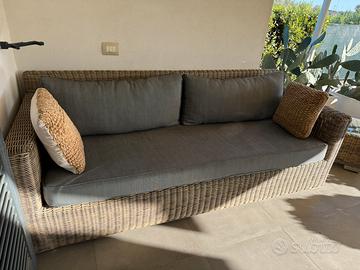 Divano da giardino Maison du Monde St Raphael 3 p