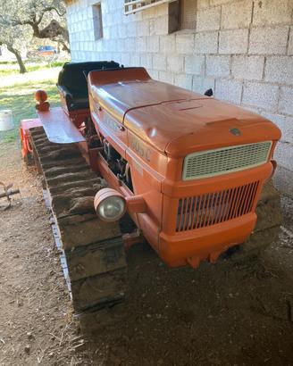 Trattore Fiat 605 con fresa