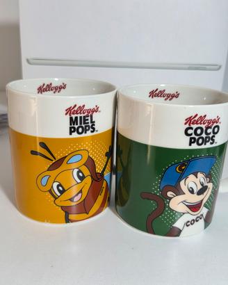 tazze kellogs vintage nuove mai usate
