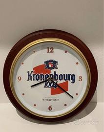 Orologio da parete pubblicitario Birra Kronenbourg