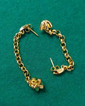 Orecchini in oro molecolare. By Silmar Nuovi 7 cm