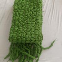 Sciarpa grossa colore verde