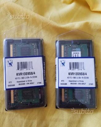 Ram DDR3 kingston KVR13S9S8/4 4GB
