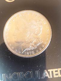 Morgan Silver Dollaro uncirculated coniato 1878