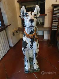 Cane Alano grande in Porcellana/Ceramica