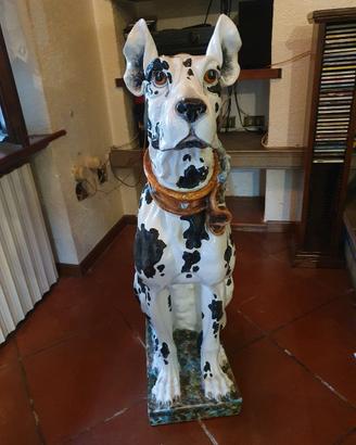 Cane Alano grande in Porcellana/Ceramica