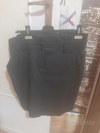 Gonna grigio scuro a tubino