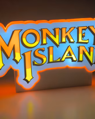 Lampada LED Monkey Island Insegna Lightbox
