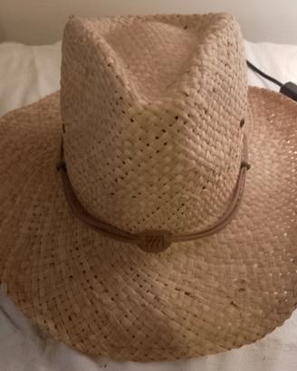 Cappello in stile Cowboy di paglia 