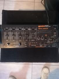 mixer gemini con campionatore 3 CH phono/line+1mic