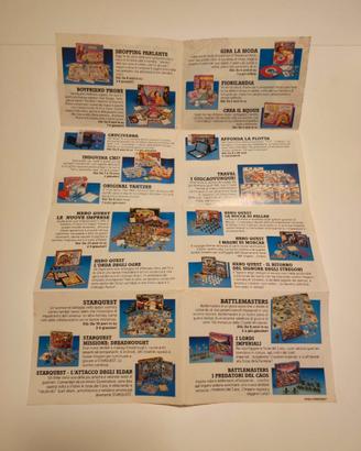 Catalogo MB Giochi Vintage 1991/92 + HeroQuest
