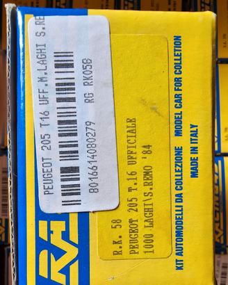 1/43 Peugeot 205 T16 Rally 1000 Laghi Sanremo 84