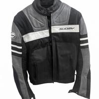 Giacca da moto in pelle e tessuto Suomy